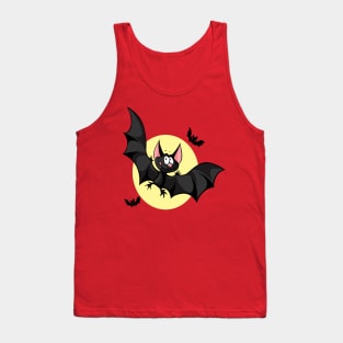 Funny face bat Tank Top